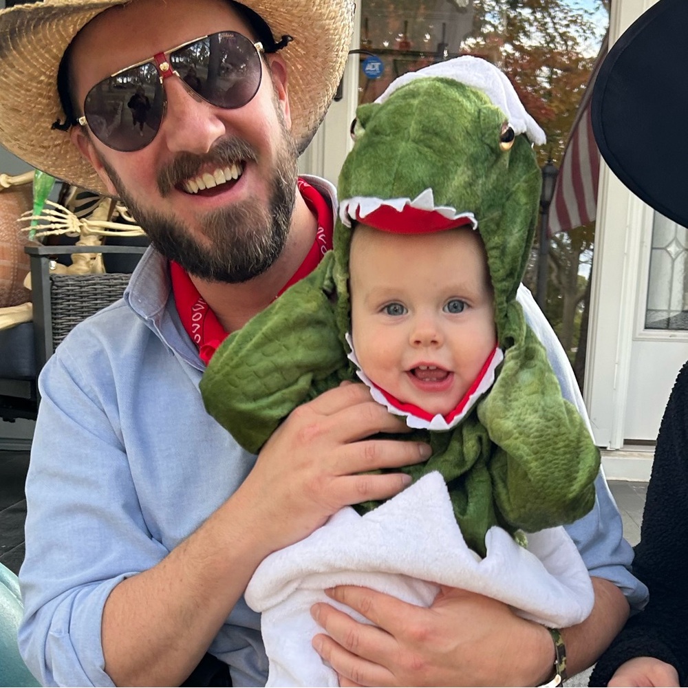 Pottery Barn Kids Green Dinosaur Costume 12-24 months